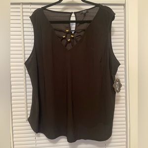 Black blouse tank top